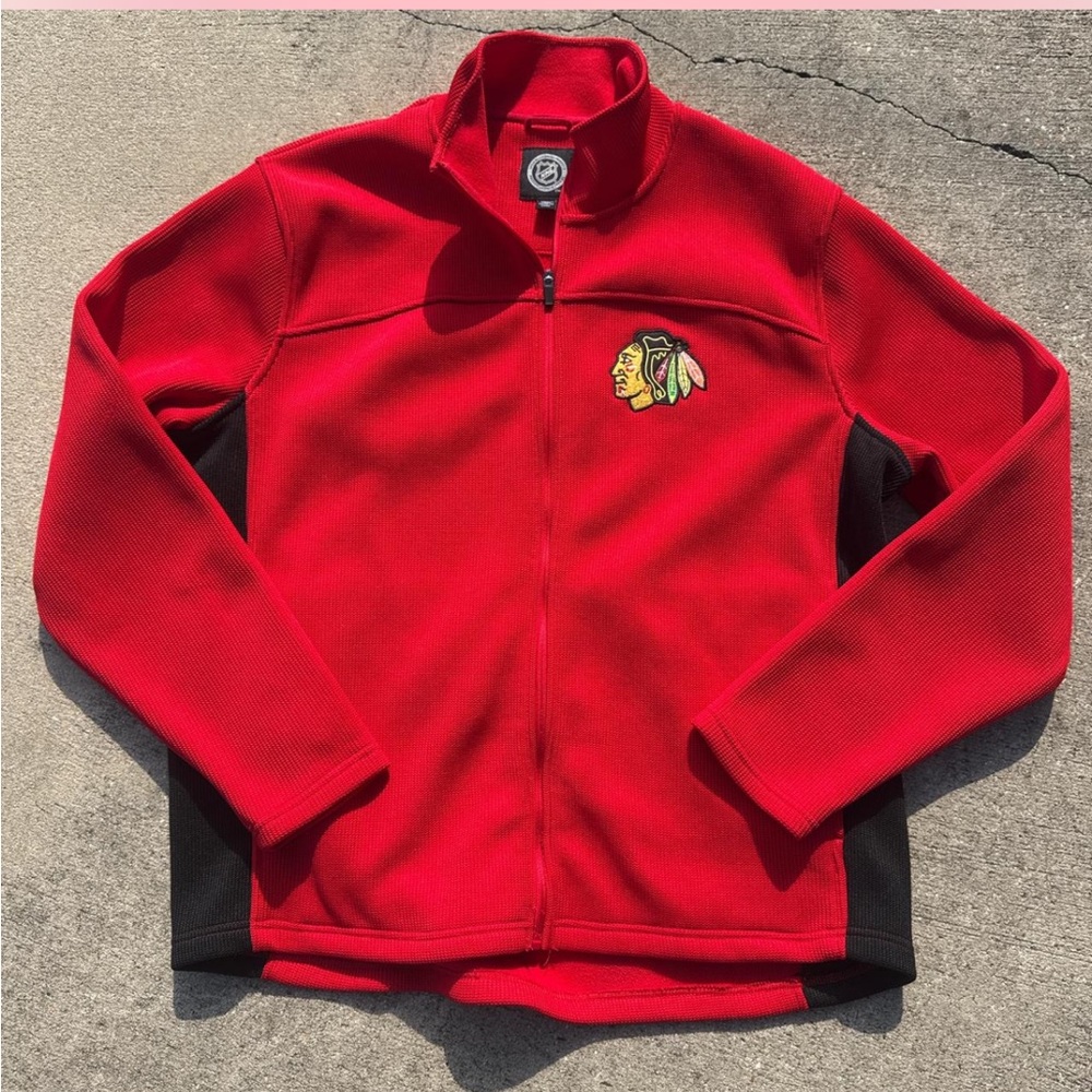 Chicago Blackhawks NHL Red Full-Zip Jacket